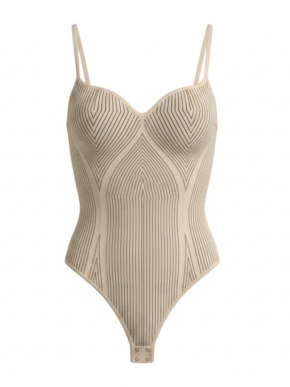 Dynamite Seamless Ribbed Bodysuit, Size Medium